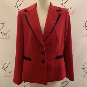 Jones Studio. Size 12. Layered Button Front Lined Long Sleeve Jacket. DD